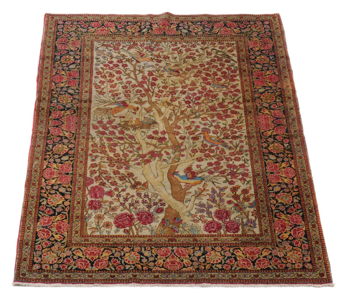 A Kashan rug