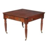 A George IV mahogany extending library table