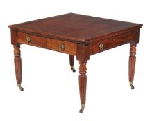 A George IV mahogany extending library table