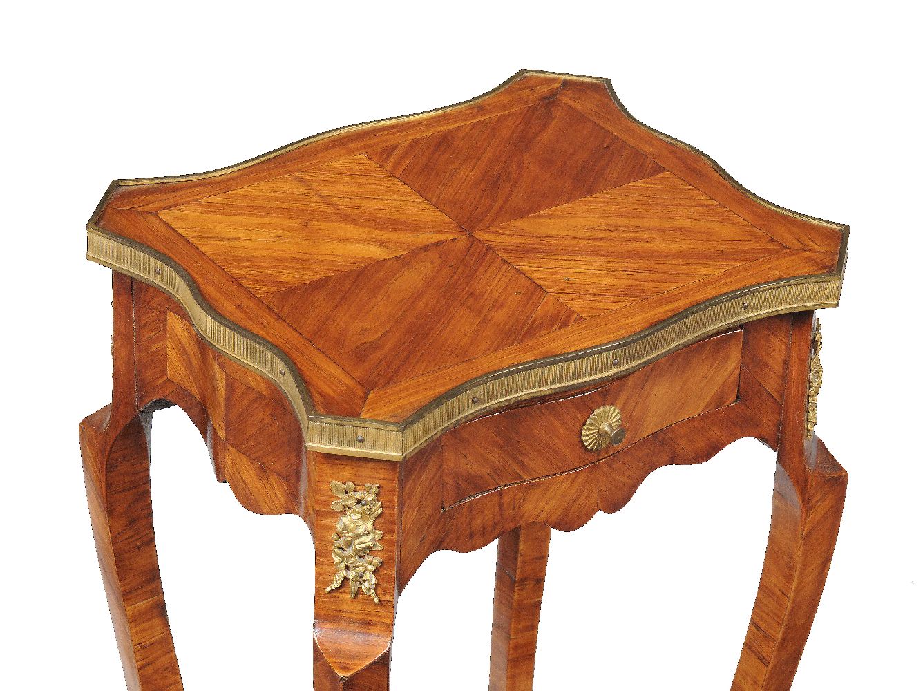 ϒ A French kingwood and gilt metal mounted bedside/lamp table - Image 2 of 2