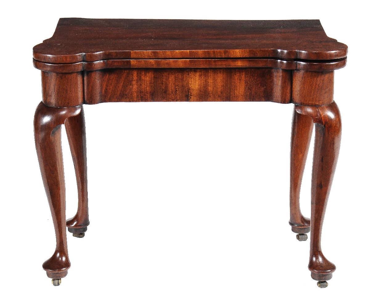 A George II mahogany card table