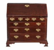 A George III mahogany bureau