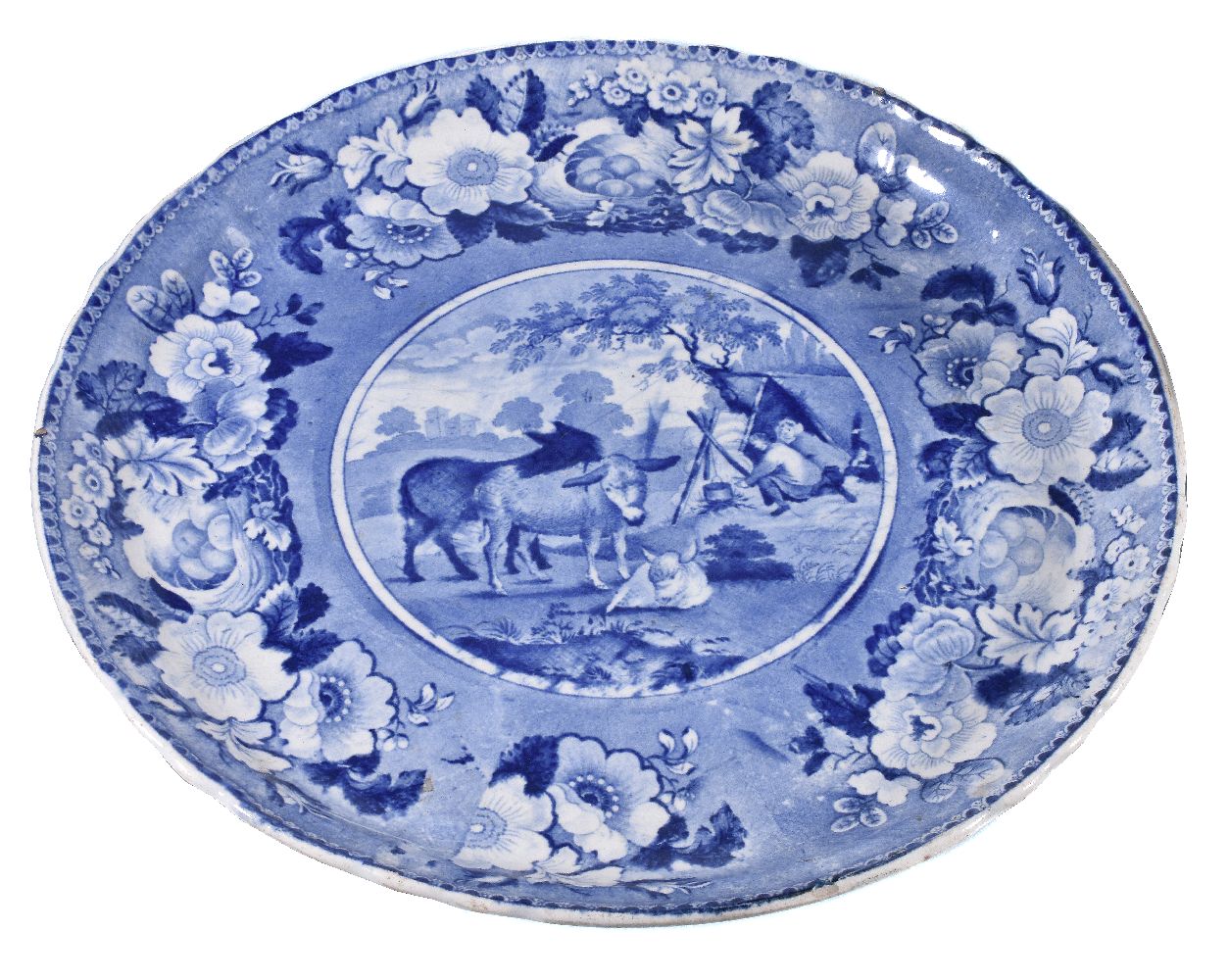 A Carey blue and white printed pottery 'Domestic Cattle' series tureen and cover - Image 2 of 4