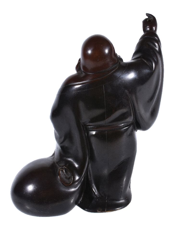 Hidemasa: A Japanese Bronze Figure of Hotei - Image 2 of 4