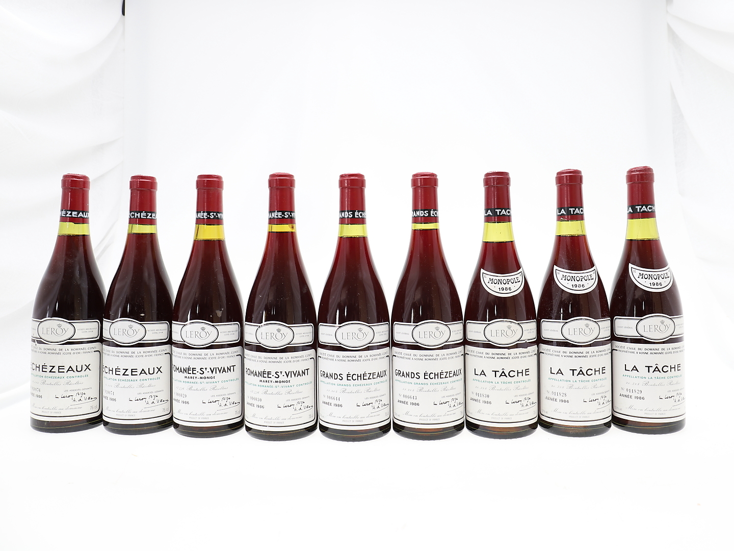 Catalogue amendment: 1986 Domaine de la Romanee Conti (mixed case)