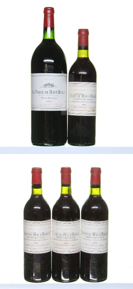 1981 Chateau Haut Bailly / 2001 La Parde de Bailly