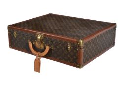 Louis Vuitton, Monogram, a coated canvas and leather hard suitcase