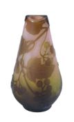 Émile Gallé, a cameo glass small vase