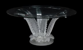 Lalique, Cristal Lalique, Cactus, a circular table