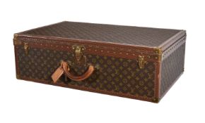 Louis Vuitton, Monogram, a coated canvas and leather hard suitcase