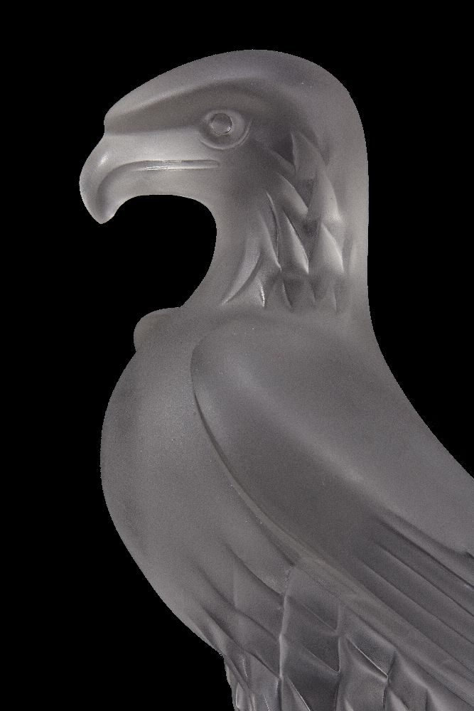 Lalique, Cristal Lalique, a frosted glass model of an eagle - Image 3 of 6