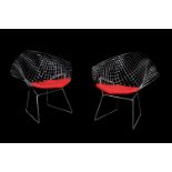 Harry Bertoia for Knoll, 421L, a pair of Diamond chairs