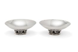 Georg Jensen, a pair of Danish silver bowls