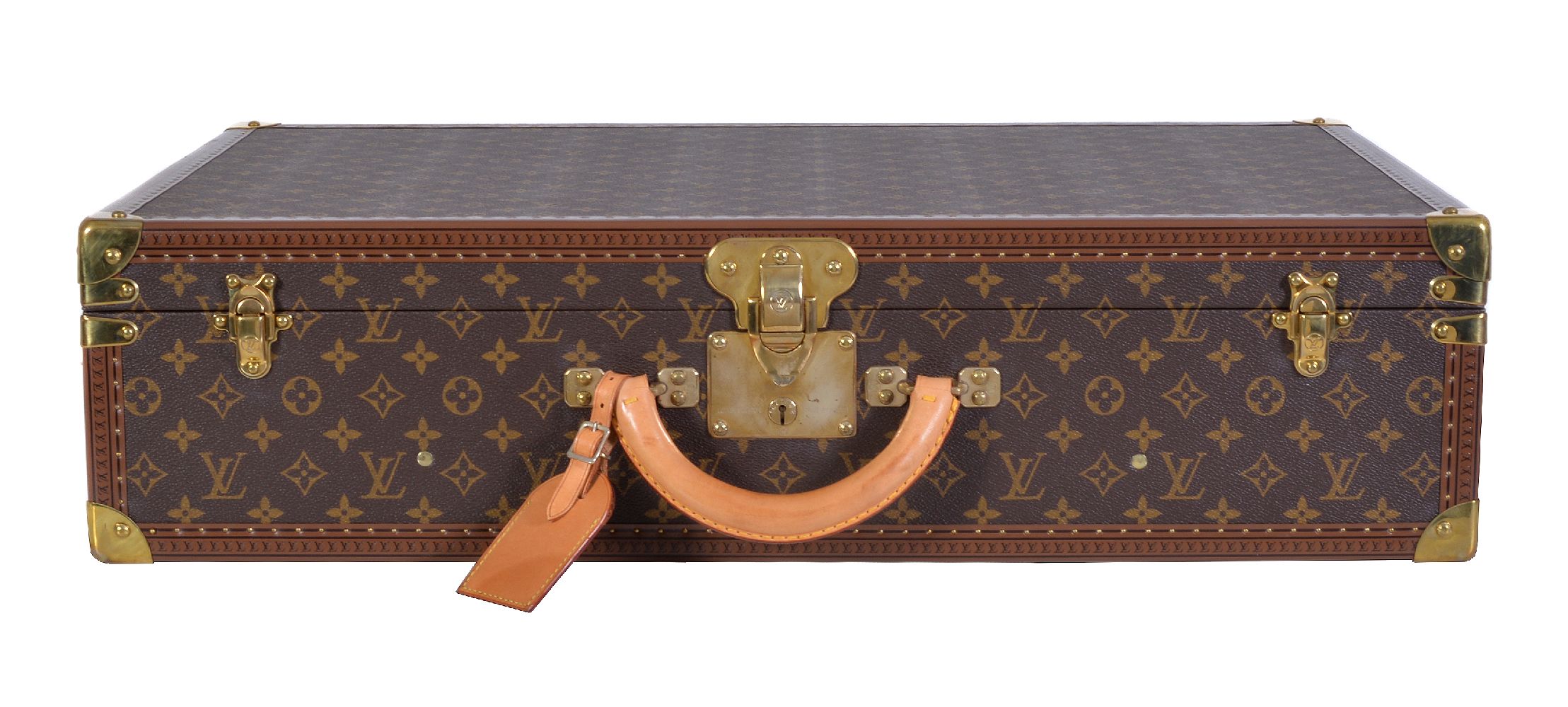 Louis Vuitton, Monogram, Bisten 70, a coated canvas and leather hard suitcase - Image 2 of 7