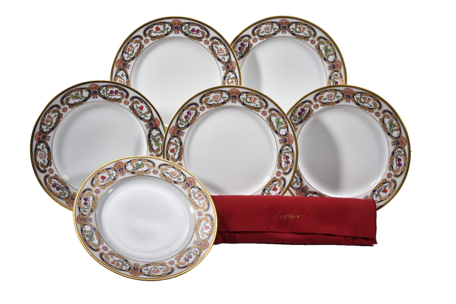 Cartier by Limoges, La Maison Du Prince, a set of six dinner plates - Image 2 of 3