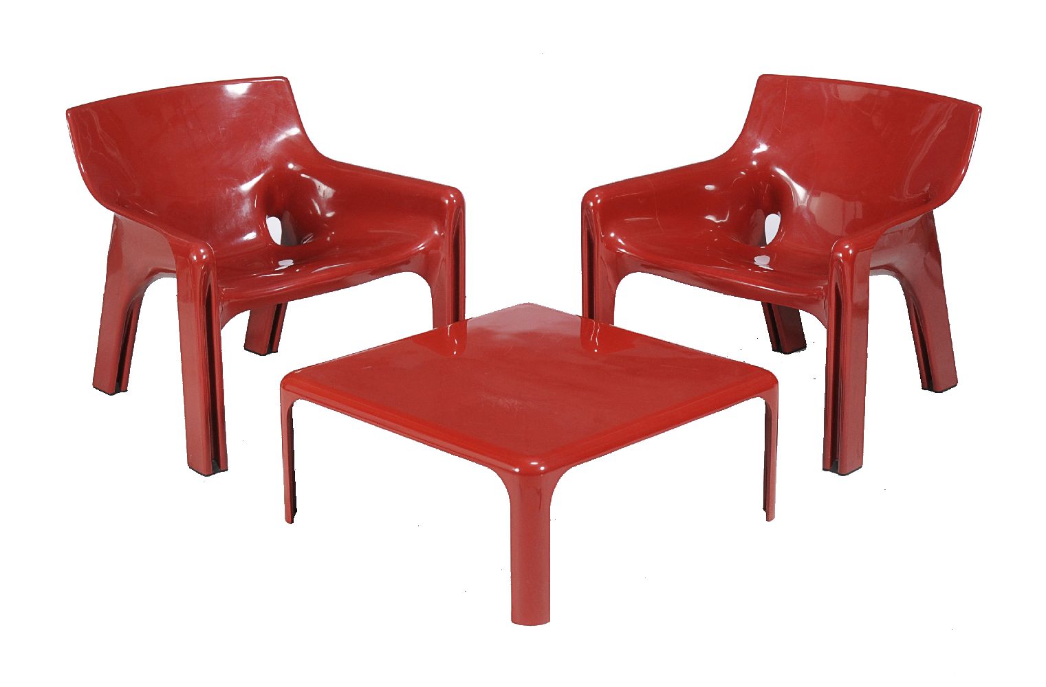 Vico Magistretti for Artemidi, a set of ten Vicario chairs - Image 3 of 5