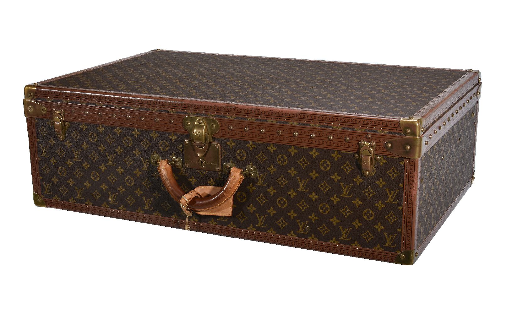 Louis Vuitton, Monogram, a coated canvas and leather hard suitcase