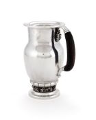 Georg Jensen, a Danish silver Grape pattern pitcher or jug