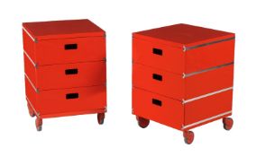 Werner Aisslinger for Magis, two Plus Unit three drawer units