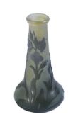 Émile Gallé, a cameo glass small vase