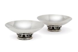 Georg Jensen, a pair of Danish silver bowls