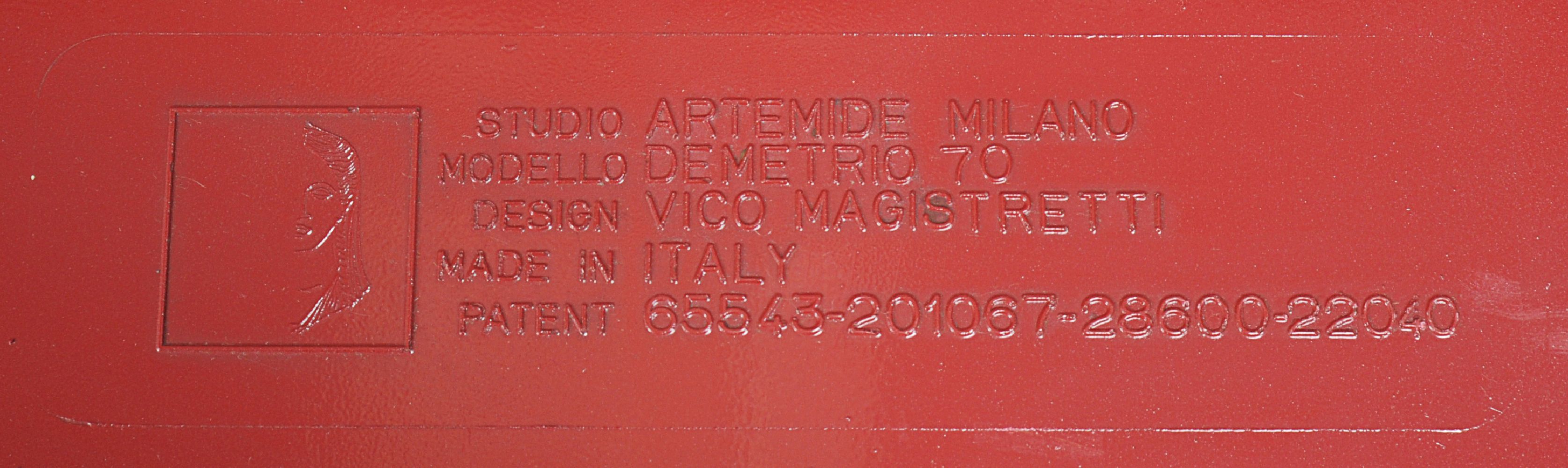 Vico Magistretti for Artemidi, a set of ten Vicario chairs - Image 4 of 5