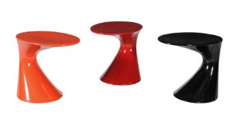 Tod Bracher for Zanotta, three Tod side tables