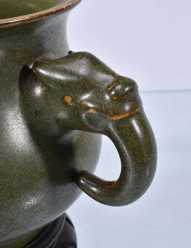 A Chinese 'teadust' glazed censer - Image 3 of 4