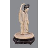 ϒ A Chinese ivory figure of a 'Tang' Dancer