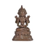 A Tibetan bronze figure of Amitayus