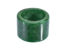 A green jade archer's ring