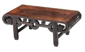 A Chinese hardwood low table