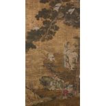 A large Chinese painting of &#8216;The Three Deities&#8217;