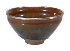 A 'Jian' black glazed 'Hare's Fur' bowl