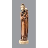 ϒ A Chinese ivory figure of Quanyin