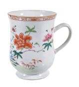 A Chinese Famille Rose bell-shaped Tankard