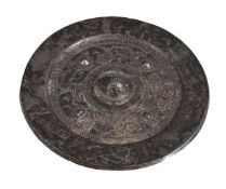 A Chinese bronze mirror