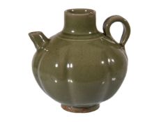 A Chinese &#8216;Yaozhou&#8217; type celadon glazed ewer