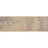 A Chinese painted hand scroll