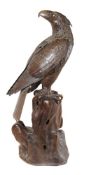 A Monumental Bronze Koro in the Form of an Eagle