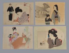 Toshikata Mizuno (1866-1908) and Eisen Tomioka (1864-1905): A Collection of Woodblock Prints in inks