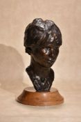 λ Neil Godfrey, (b. 1937), a Head of a Young Boy after Vincenzo Gemito (Italian, 1852 ~ 1929