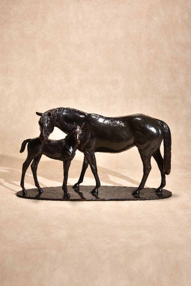λ William Newton, (b. 1959), Mare and Foal