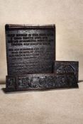 A carved oak plaque with the poem Sleep Sweetly