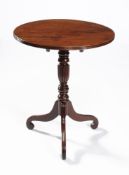 A Regency mahogany pedestal occasional table
