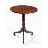 A Regency mahogany pedestal occasional table