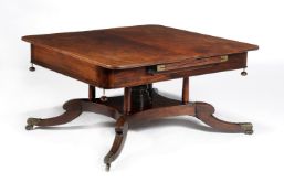 A George IV mahogany extending dining table