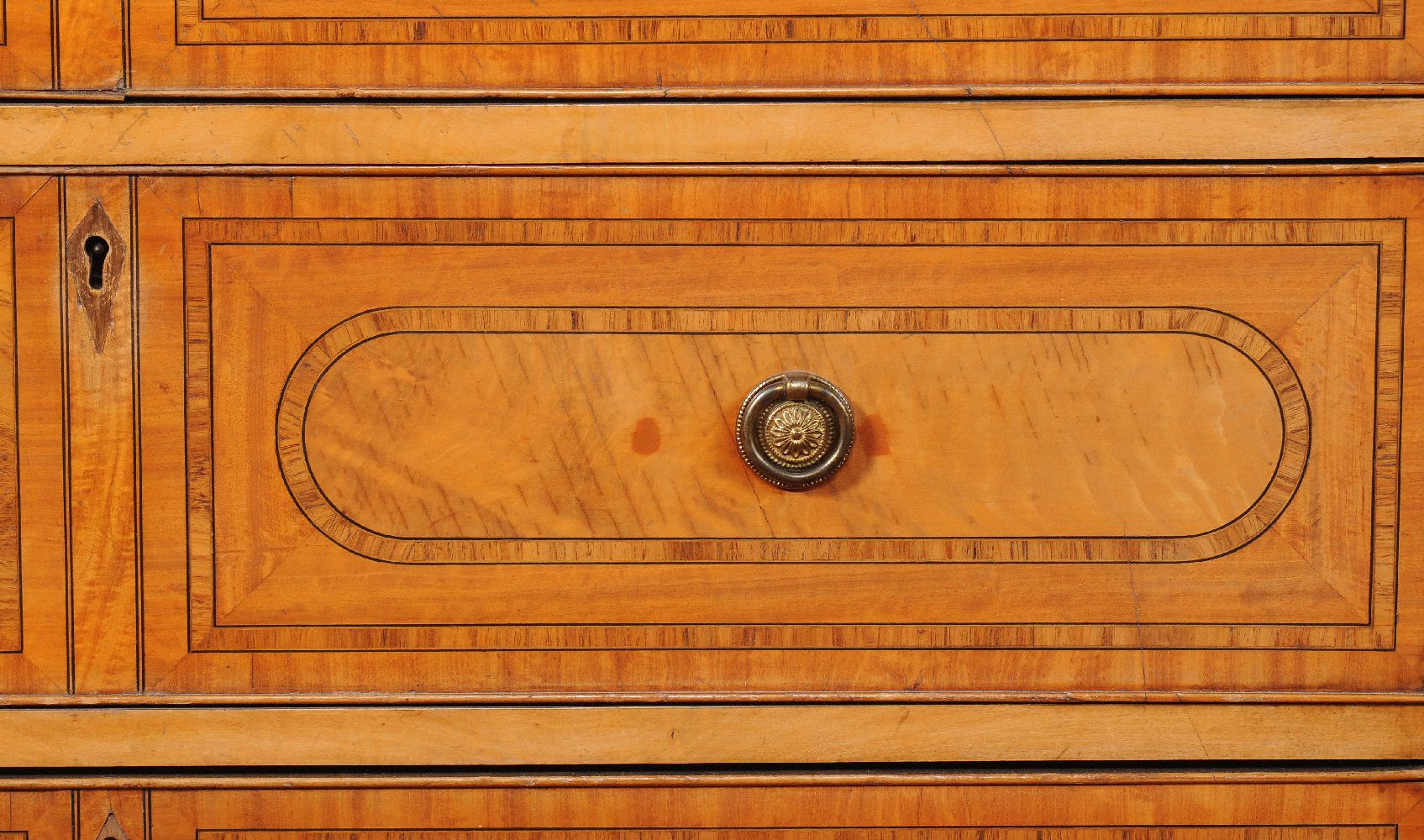 ϒ A Regency satinwood and kingwood crossbanded secretaire bookcase - Image 2 of 5