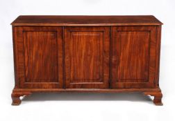 A George III mahogany library cabinet