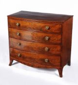 A George III mahogany chest of drawers